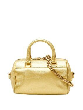 Saint Laurent Baby Duffle 2-Way Shoulder Bag Gold Leather